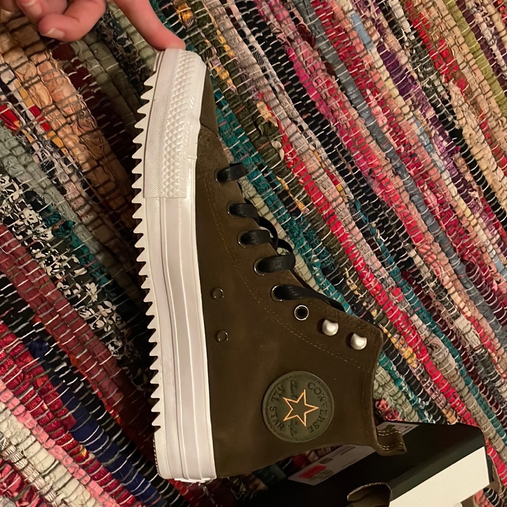 Converse Army Green Hiker-Never Worn